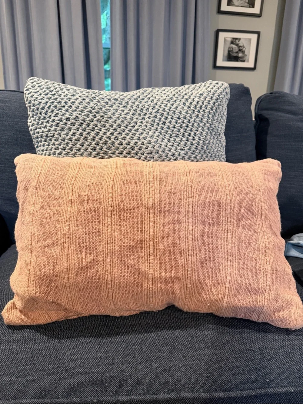 SET OF TWO Pottery Barn throw pillows